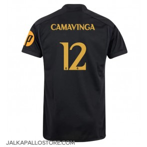 Real Madrid Eduardo Camavinga #12 Kolmaspaita 2023-24 Lyhythihainen